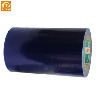 Un buen precio. Rasguño anti adhesivo azul de la película protectora del precio de fábrica PE que envuelve la cinta para el metal que embala en línea