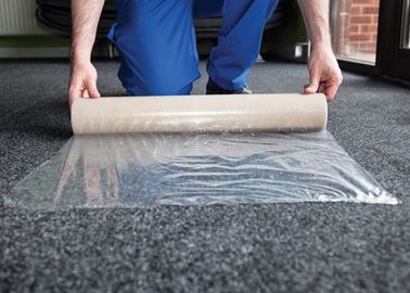 Un buen precio. Película de la protección de la alfombra RH07027 que no deja ningún residuo con la impresión del logotipo de 2 colores en línea