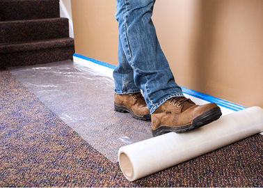 Un buen precio. Rollo plástico transparente del protector del piso de la película plástica de la alfombra de Polyethene en línea