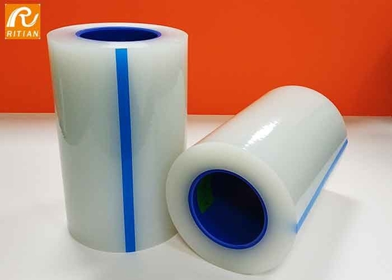 Un buen precio. adherencia baja de la protección de 50micron 70micron del polietileno transparente superficial de la película en línea
