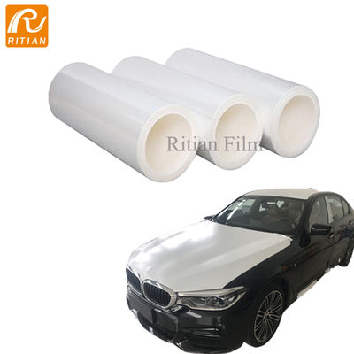 Un buen precio. Película protectora automotriz brillante blanca resistente a los rayos UV de 70 um para pintura de automóviles y protección de superficies de vehículos en línea