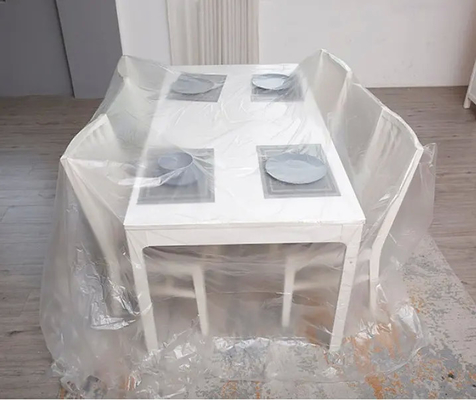 Un buen precio. El azul pre grabó la protección plástica PE del espray de la lluvia de la cinta protectora impresa para la película de Painting Transparent Masking del pintor en línea