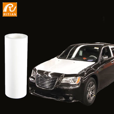 Un buen precio. Película protectora automotriz blanca, 1200 mm de ancho, 100 m de largo, con certificación ISO9001:2008 para la protección de la pintura del automóvil en línea