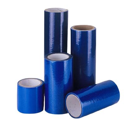 Un buen precio. Película Protectora de PE de Transparencia Azul con Resistencia UV de 6 Meses y Fuerza de Adhesión de 0.05-0.25 N/cm para Aplicaciones Industriales en línea