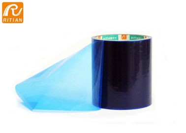 Un buen precio. 50-60 micrones de película protectora azul, película protectora del rasguño anti para el vidrio de la ventana en línea