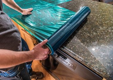 Un buen precio. Película de mármol de la protección de las encimeras, película material de la protección del piso del PE en línea