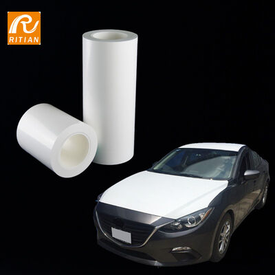 Un buen precio. Película protectora de PE respetuosa con el medio ambiente con alta resistencia al desgarro y eliminación libre de residuos para protección de pintura de automóviles en línea