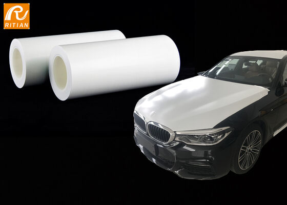 Un buen precio. Película protectora para automóviles Película protectora blanca diseñada para proteger la pintura de automóviles de las astillas de piedra, los arañazos y la suciedad en línea