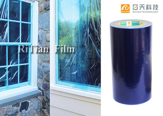Un buen precio. Película protectora de vidrio para ventana resistente a los rayos UV de 50 micrones sin residuos de adhesivo Película protectora de PE en línea